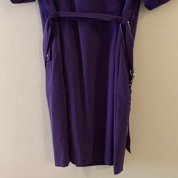 MICHAEL Michael Kors Purple Utility Dress M NWOT - Picture 15 of 16